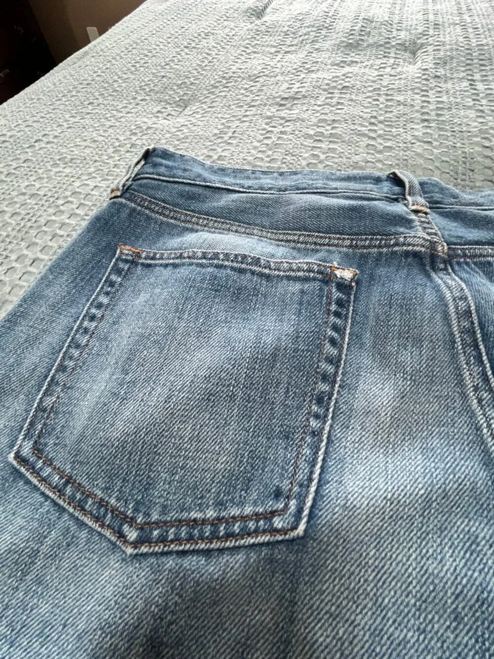 J. Crew Rolled Frayed Hem Blue Jean Shorts Size 29
